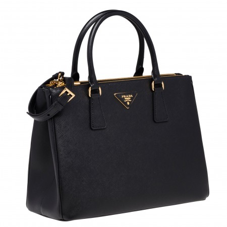 Black Pra*a Galleria Tote Replica – Large Size