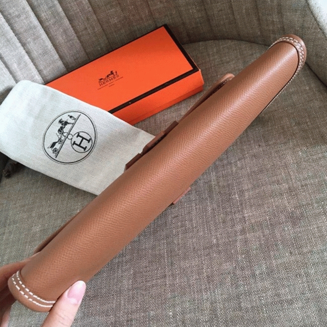 Brown knockoff H**me5 Jige Elan 29 clutch bag