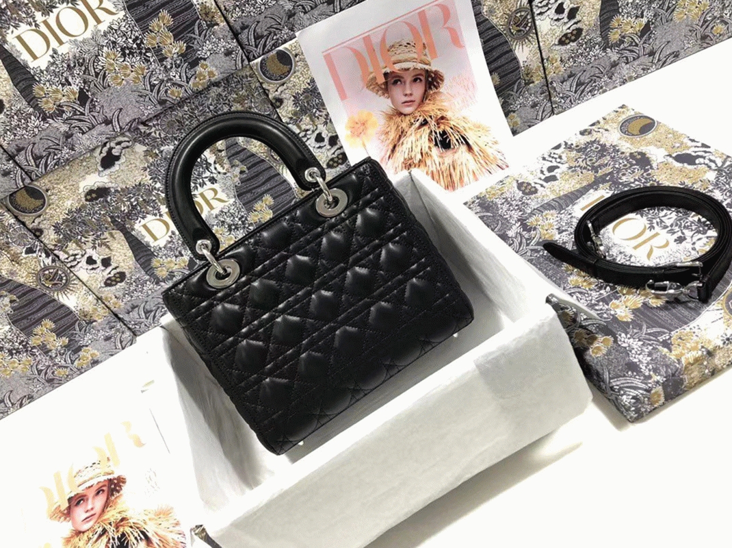 D10r Lady D10r Medium Bag Fake in Noir