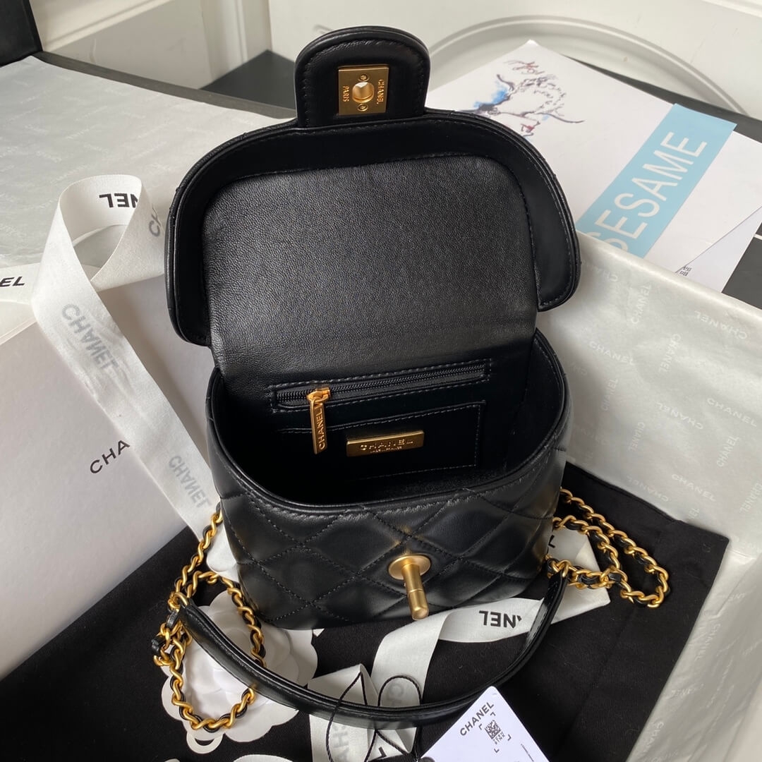 Ch**el 23S handle cosmetic bag(high-end grade)