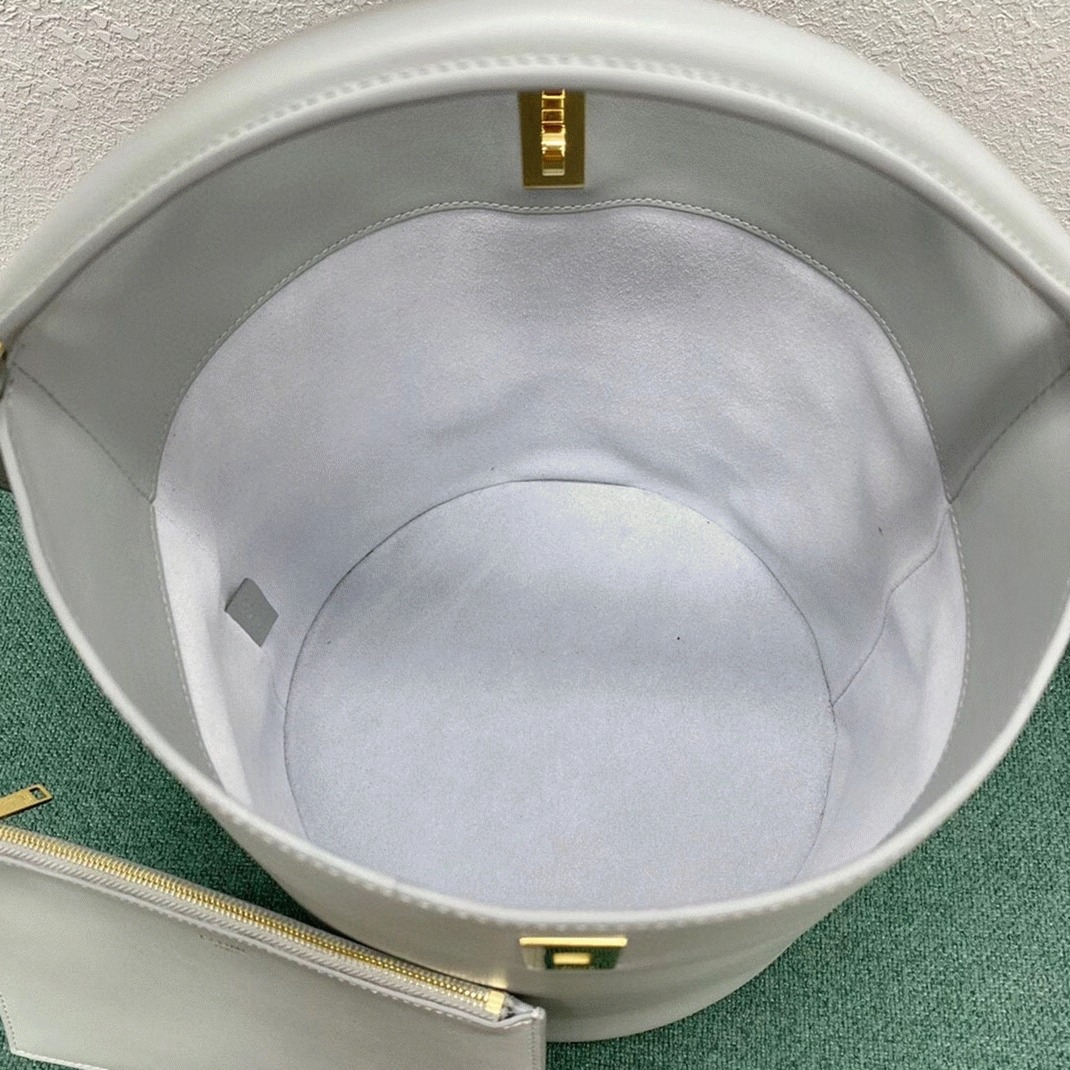 Top Quality Faux Ce1i*e Bucket 16 Bag In Mineral Smooth Calfskin