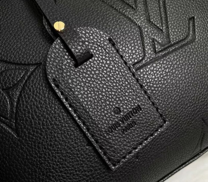 L0vis Vvtt0n Monogram Empreinte Leather Petit Palais Handbag In Black