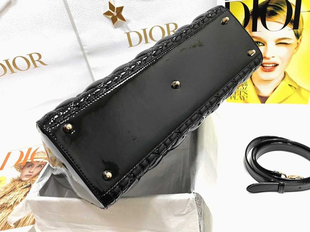 D10r Lady D10r Large Bag Replica in Black