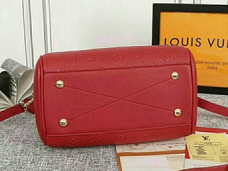 L0vis Vvtt0n Monogram Empreinte Speedy Bandouliere 25 Handbag In Red