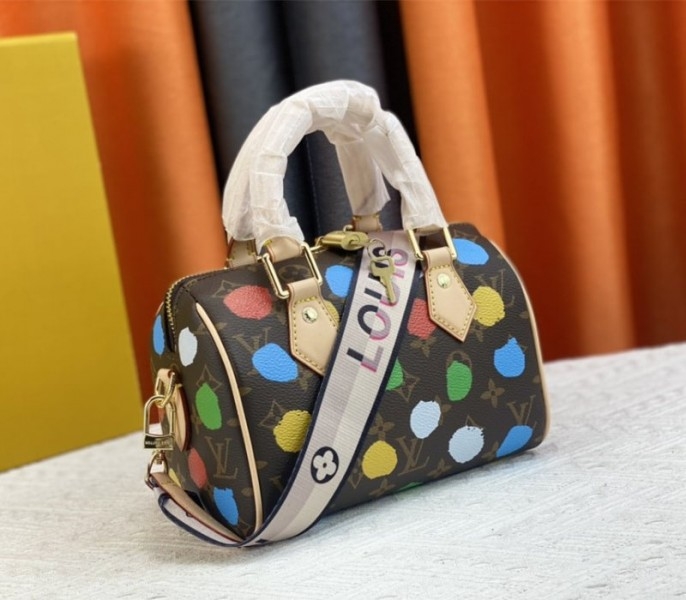 L0vis Vvtt0n X YK Monogram Canvas Speedy 20 Handbag With Textile Strap In Style 2