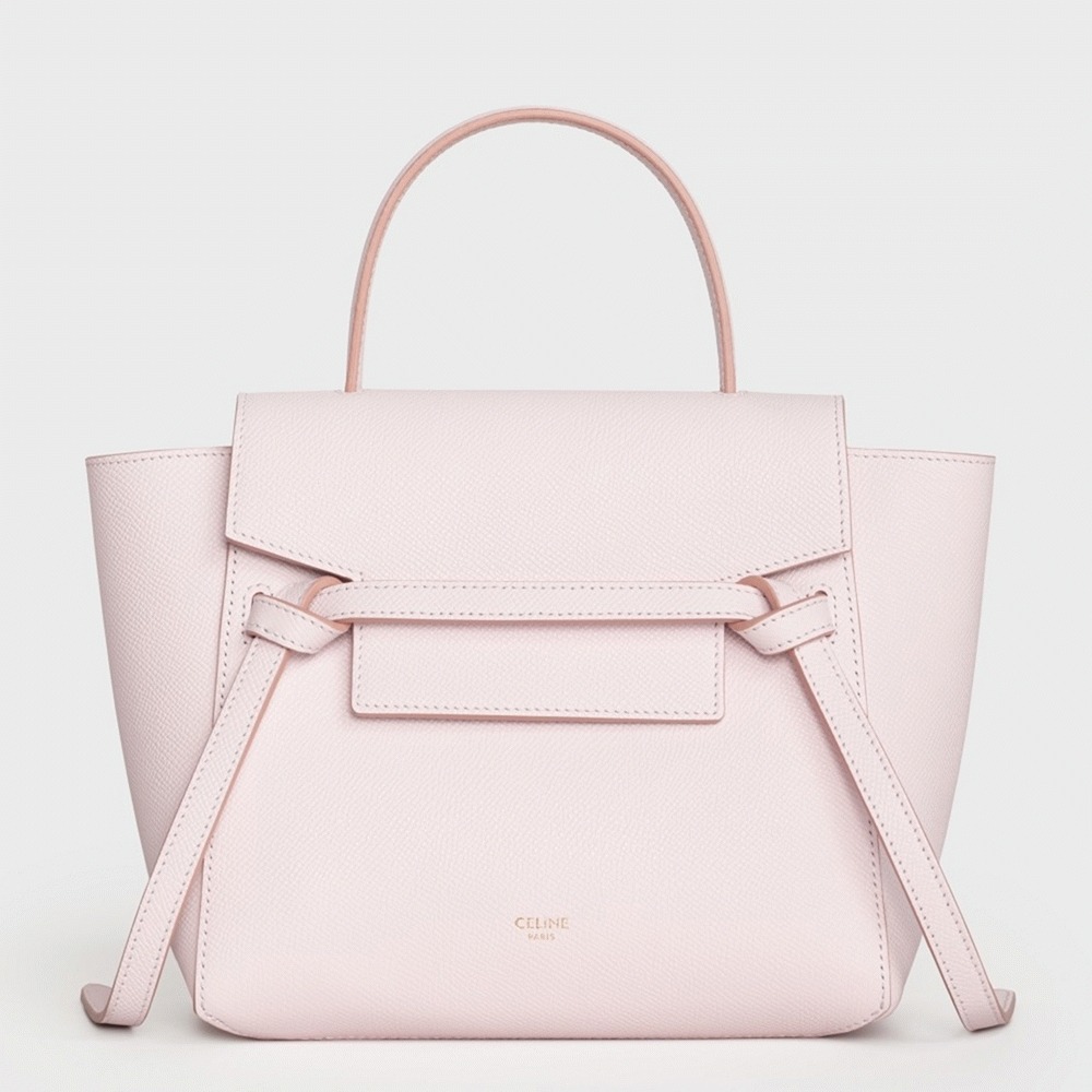 Ce1i*e Belt Nano Bag Faux in Pale Pink