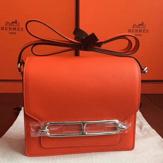 Fake H**me5 Mini Sac Roulis Handbag Orange