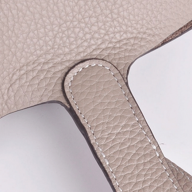 Grey knockoff H**me5 Picotin Lock handbag