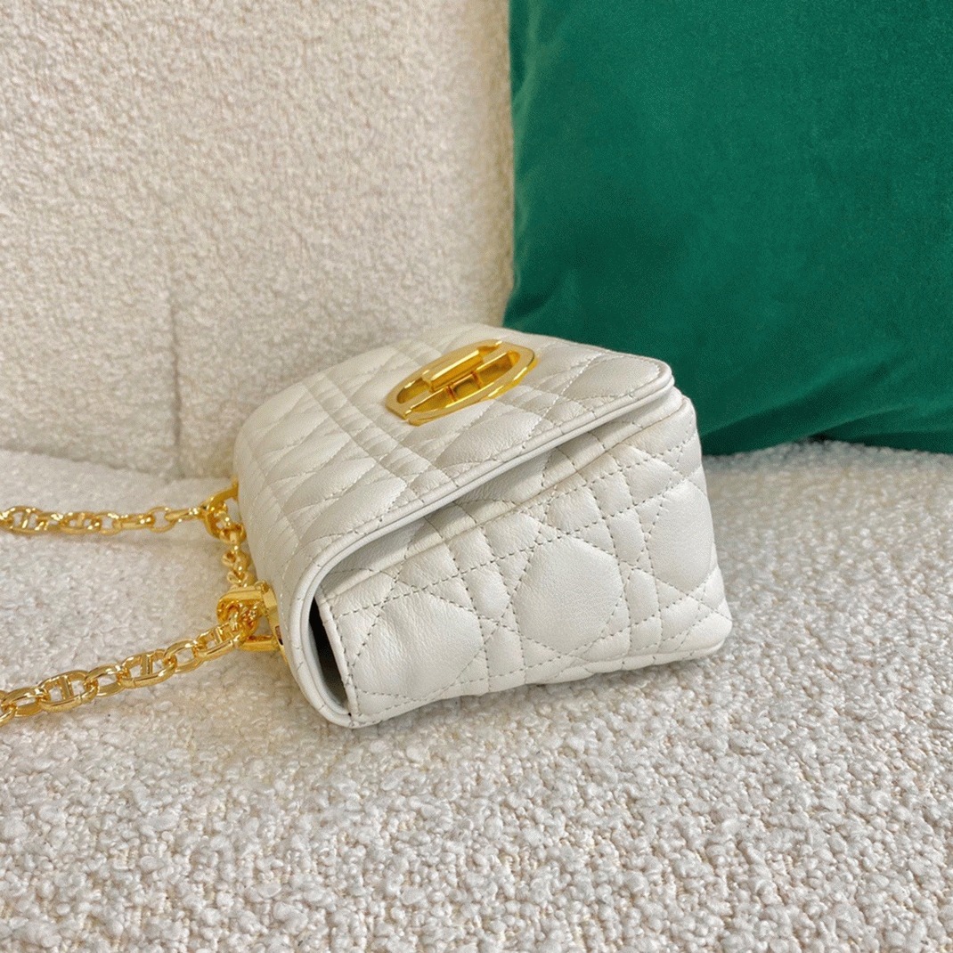 D10r Caro Small Bag Knockoff in White