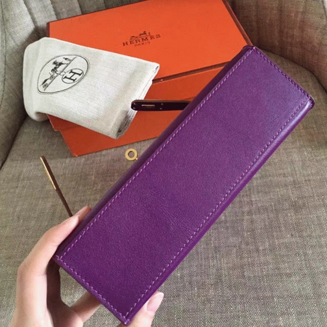 Cyclamen Swift Fake H**me5 Kelly Pochette Feminine Clutch