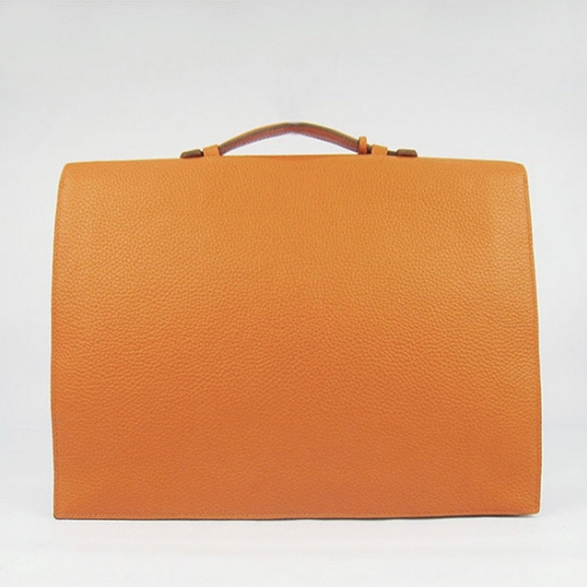 Orange Knockoff H**me5 Sac A Depeches 38CM Professional Bag