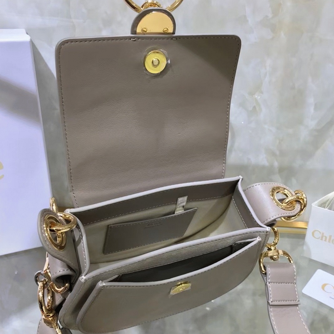 top quality replica Ch10e small tess shoulder bag in grey calfskin