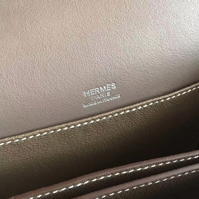 Etoupe knockoff H**me5 Mini Sac Roulis handbag