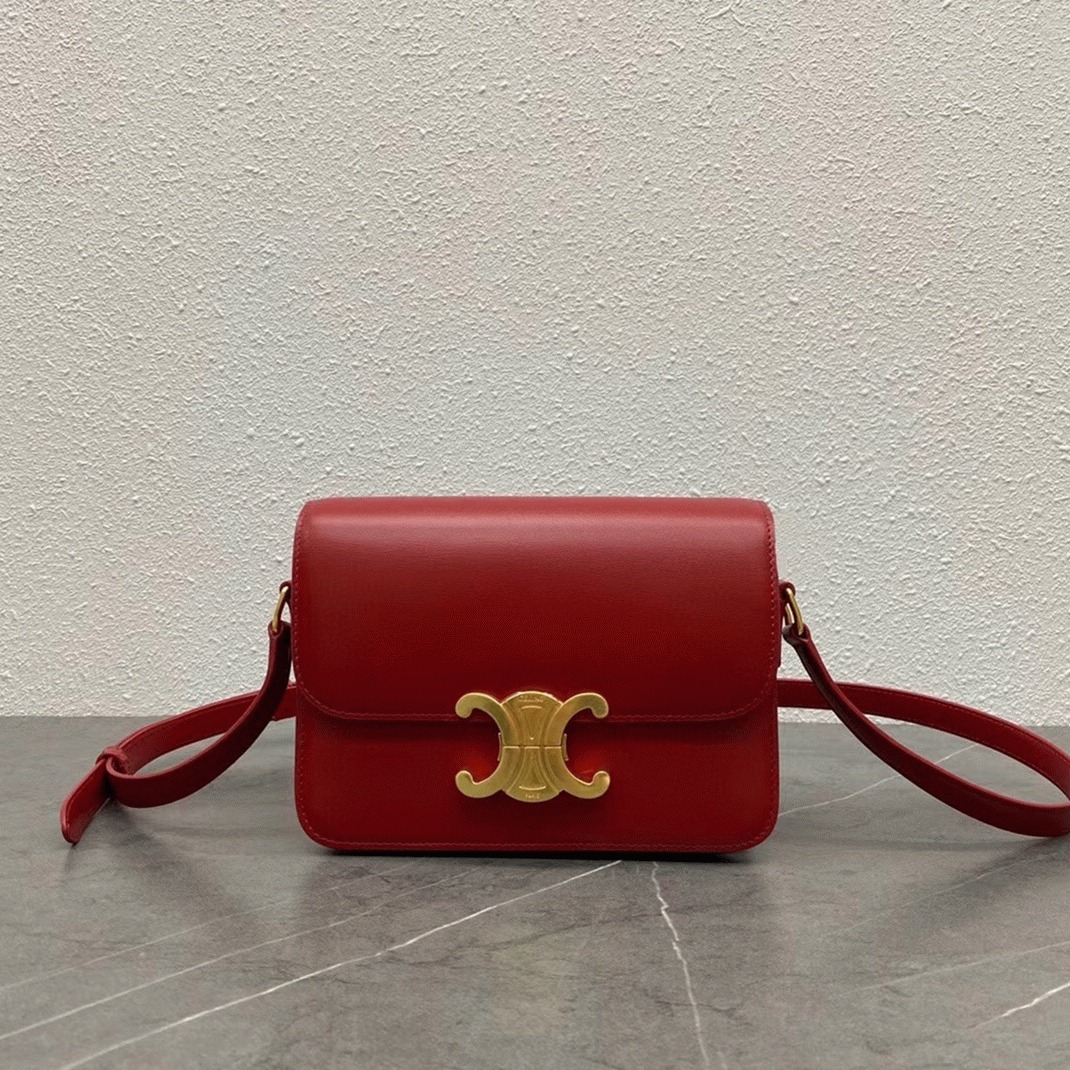 Top Quality Knockoff Ce1i*e Triomphe Teen Bag In Red