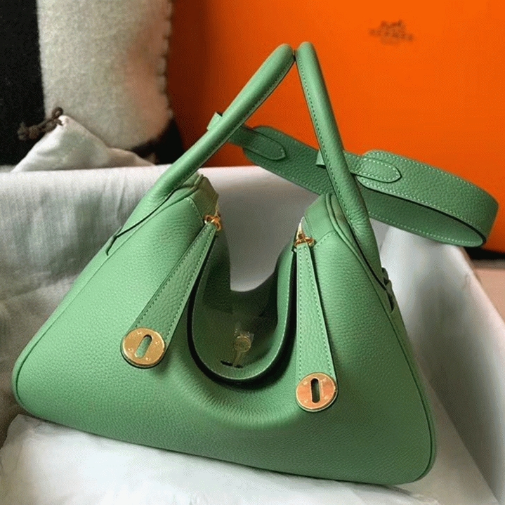 Replica H**me5 Lindy 30cm bag in vert criquet shade