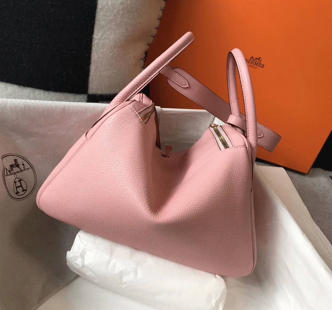 Replica H**me5 Lindy 26cm handbag in pink