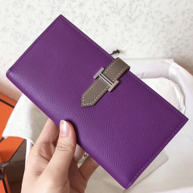 Ultraviolet Taupe Knockoff H**me5 Bearn Wallet