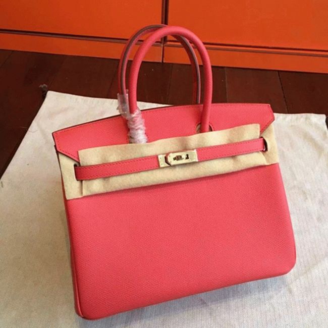 Rose Red H**me5 Birkin 25cm AAA Imitation