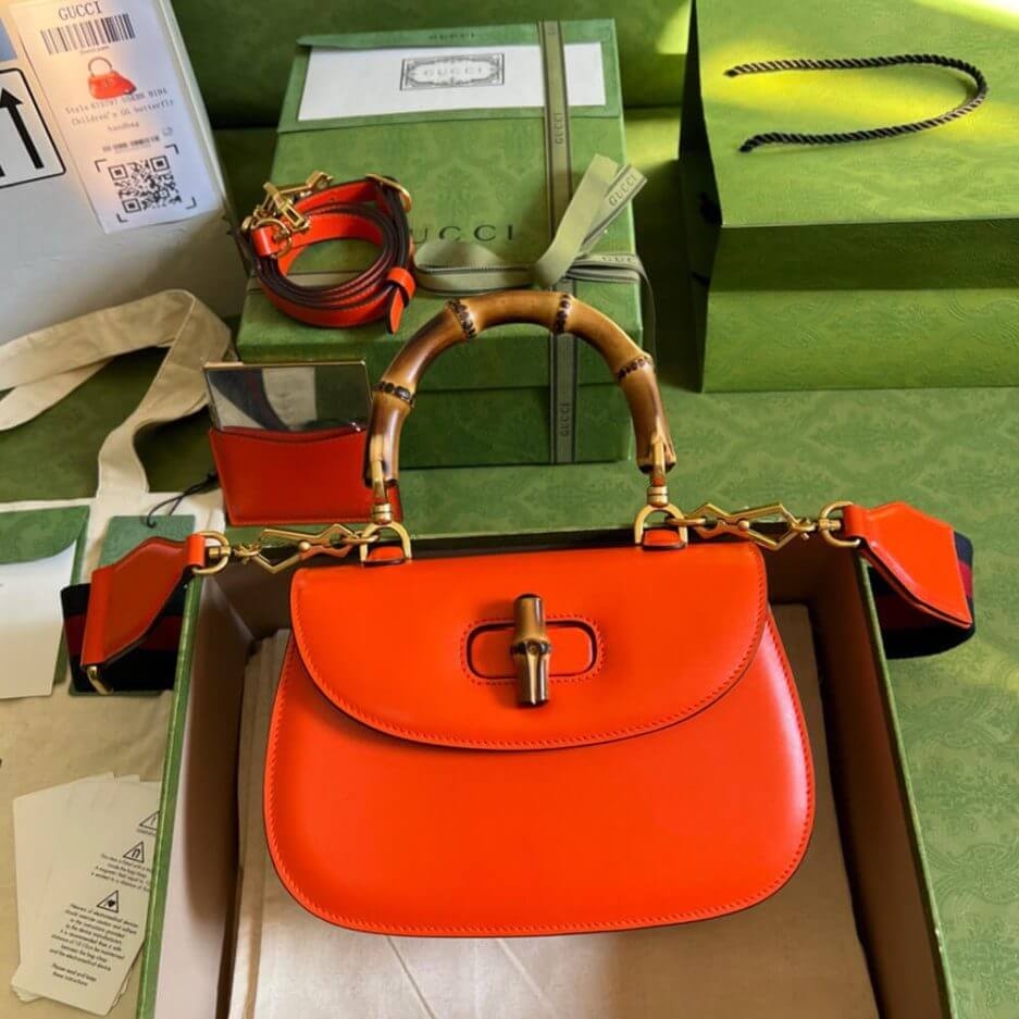 Gvc*1 BAMBOO 1947 JUMBO GG SMALL TOP HANDLE BAG