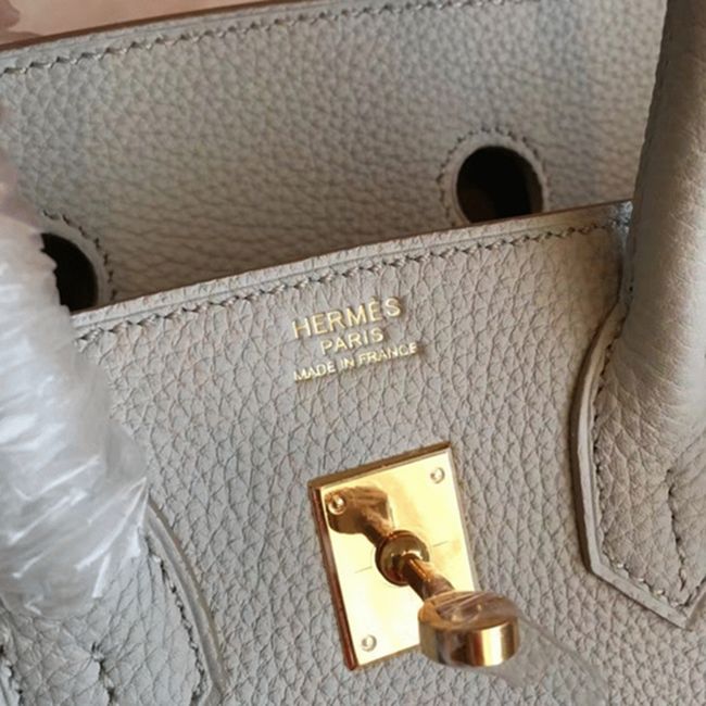 Pearl Grey Knockoff Designer H**me5 Birkin 30cm Bag