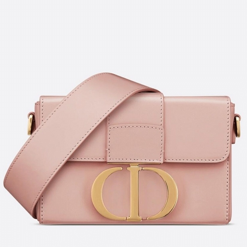 D10r 30 Montaigne Box Bag Fake in Powder Box Calfskin