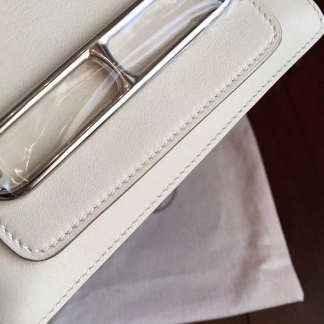Ivory cheap replica H**me5 Mini Sac Roulis handbag