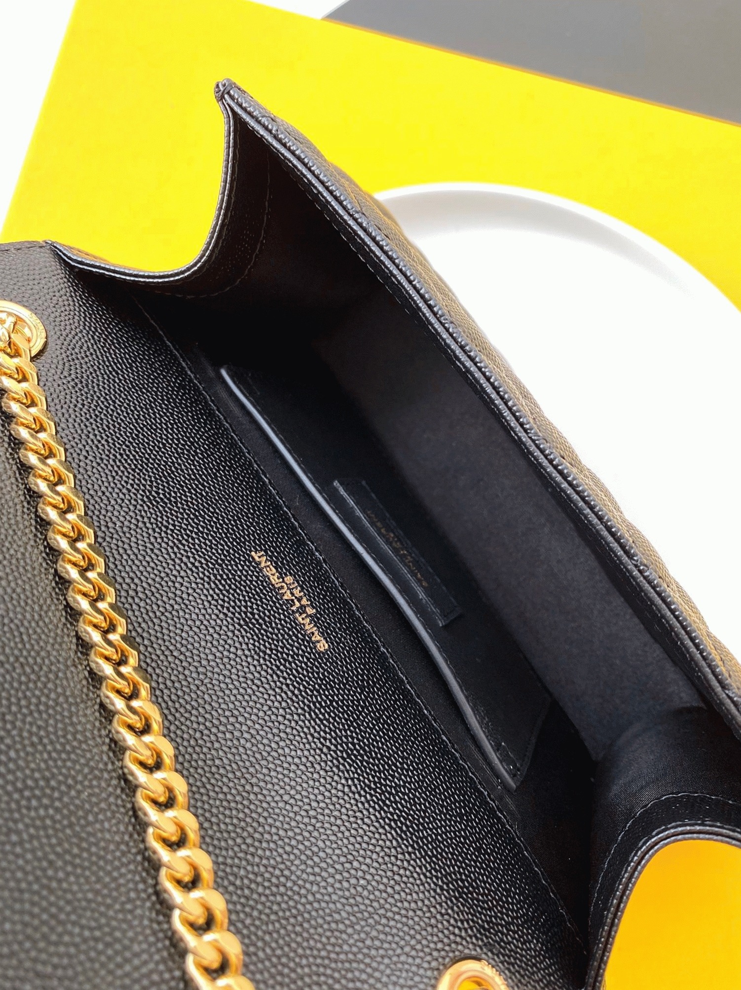 Replica Sa1nt Lau*nt Envelope Small Bag Black