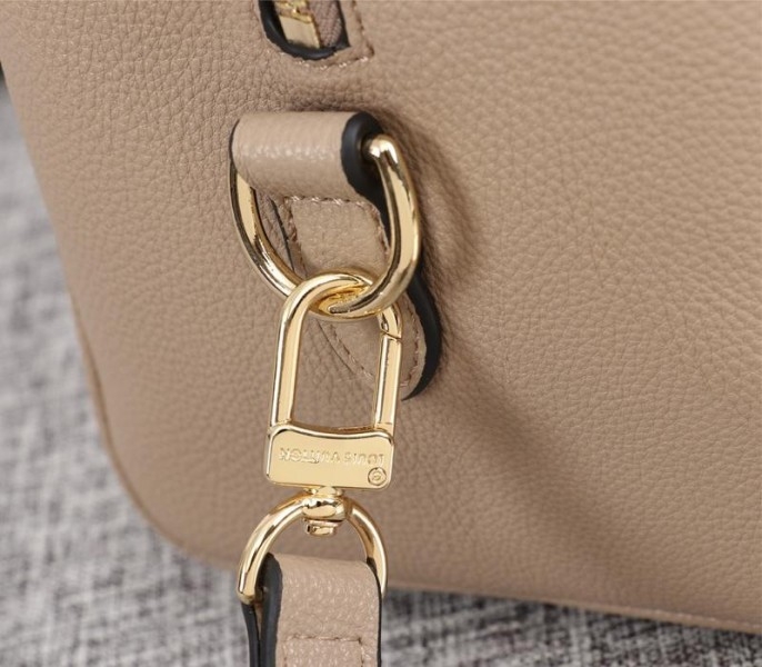 L0vis Vvtt0n Bicolor Monogram Empreinte Leather Speedy Bandouliere 25 Handbag In Tourterelle Gray And Cream