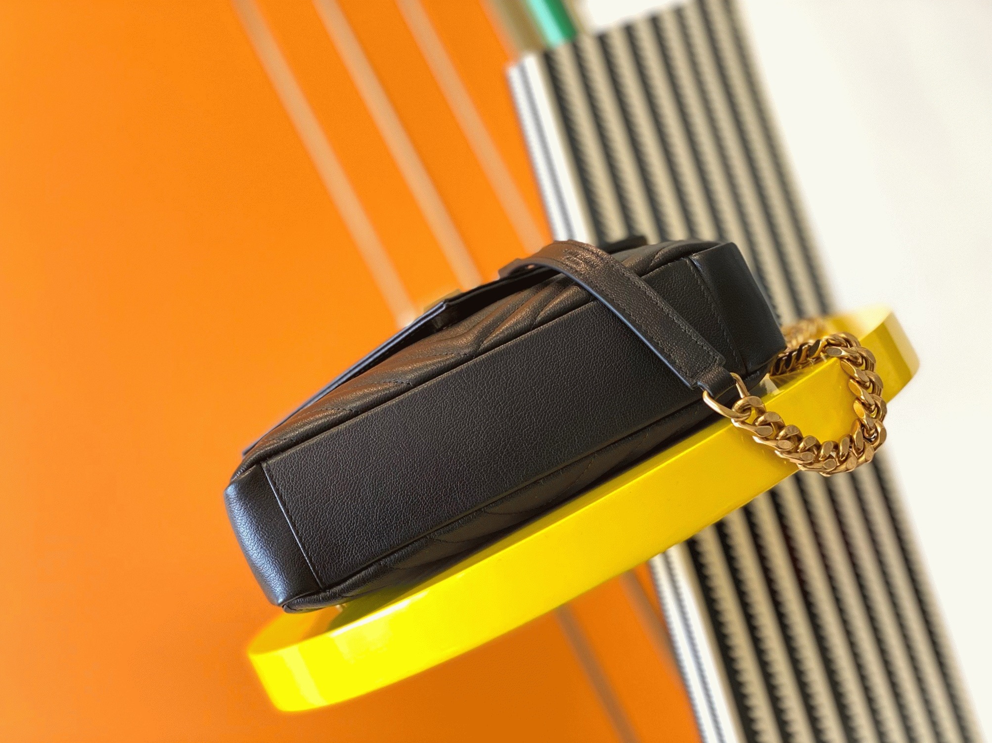 Replica Sa1nt Lau*nt College Medium Chain Bag Noir
