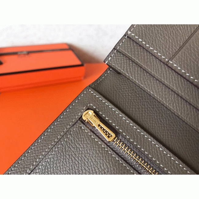 Taupe Epsom Fake H**me5 Bearn Wallet