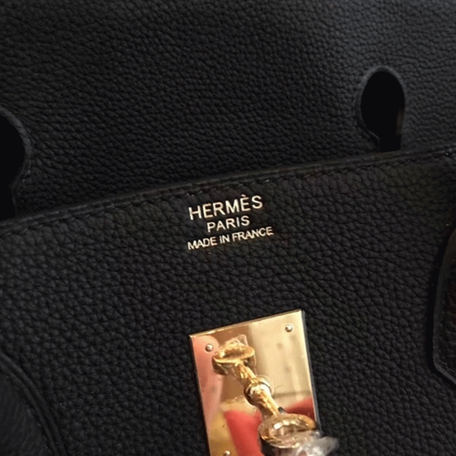 Black Replica H**me5 Birkin 40cm Oversized Handbag