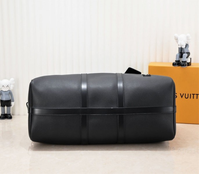L0vis Vvtt0n Aerogram Keepall Bandouliere 50 Travel Bag In Black