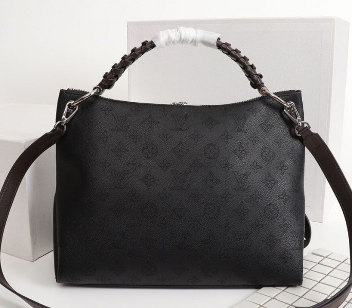 LV Mahina Beaubourg MM Hobo In Black