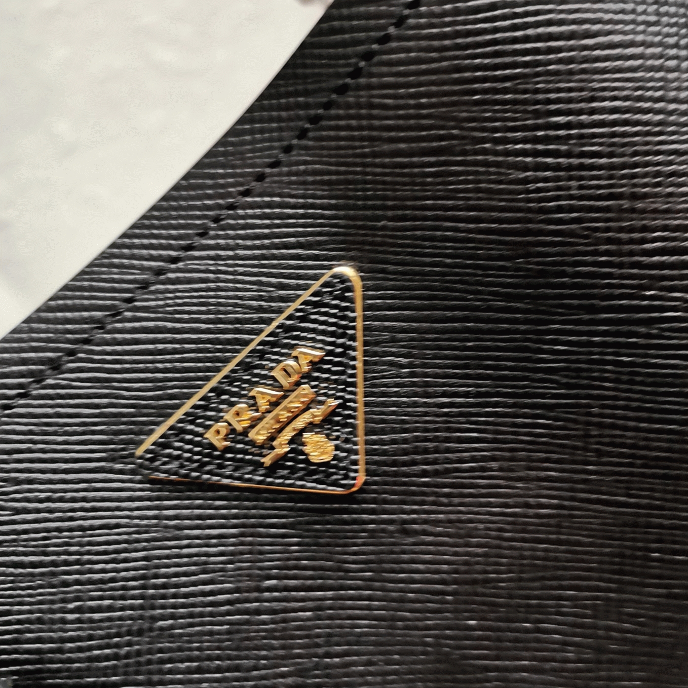 Black Pra*a Medium Panier Bag Replica