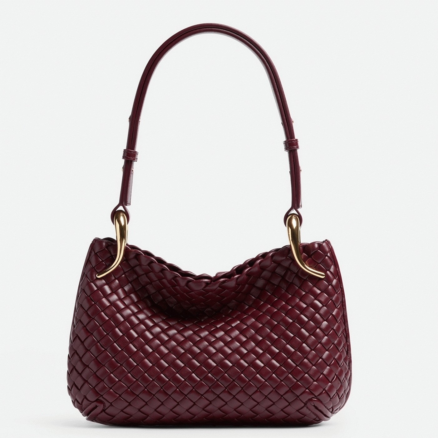 Replica B0tt*ga Ven*ta Clicker Small Bag Bordeaux