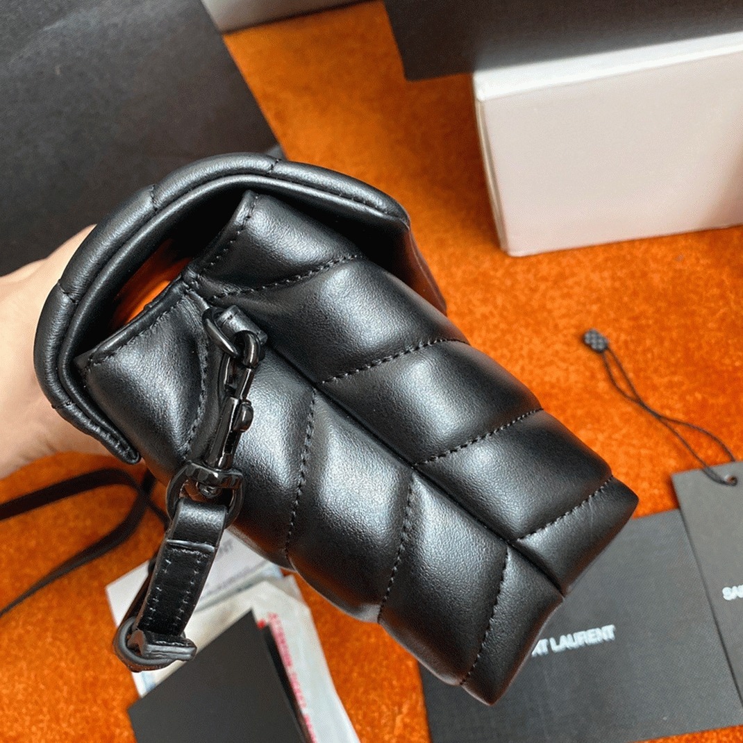 Replica Sa1nt Lau*nt LouLou Toy Strap Bag All Black