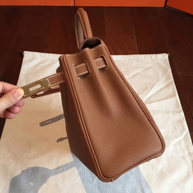 Gold Clemence Knockoff H**me5 Kelly Retourne 28cm Classic Bag