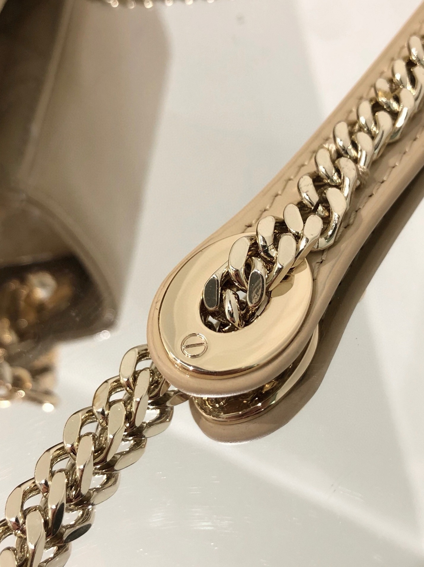 D10r Lady D10r Mini Chain Bag Knockoff in Aesthetic Beige
