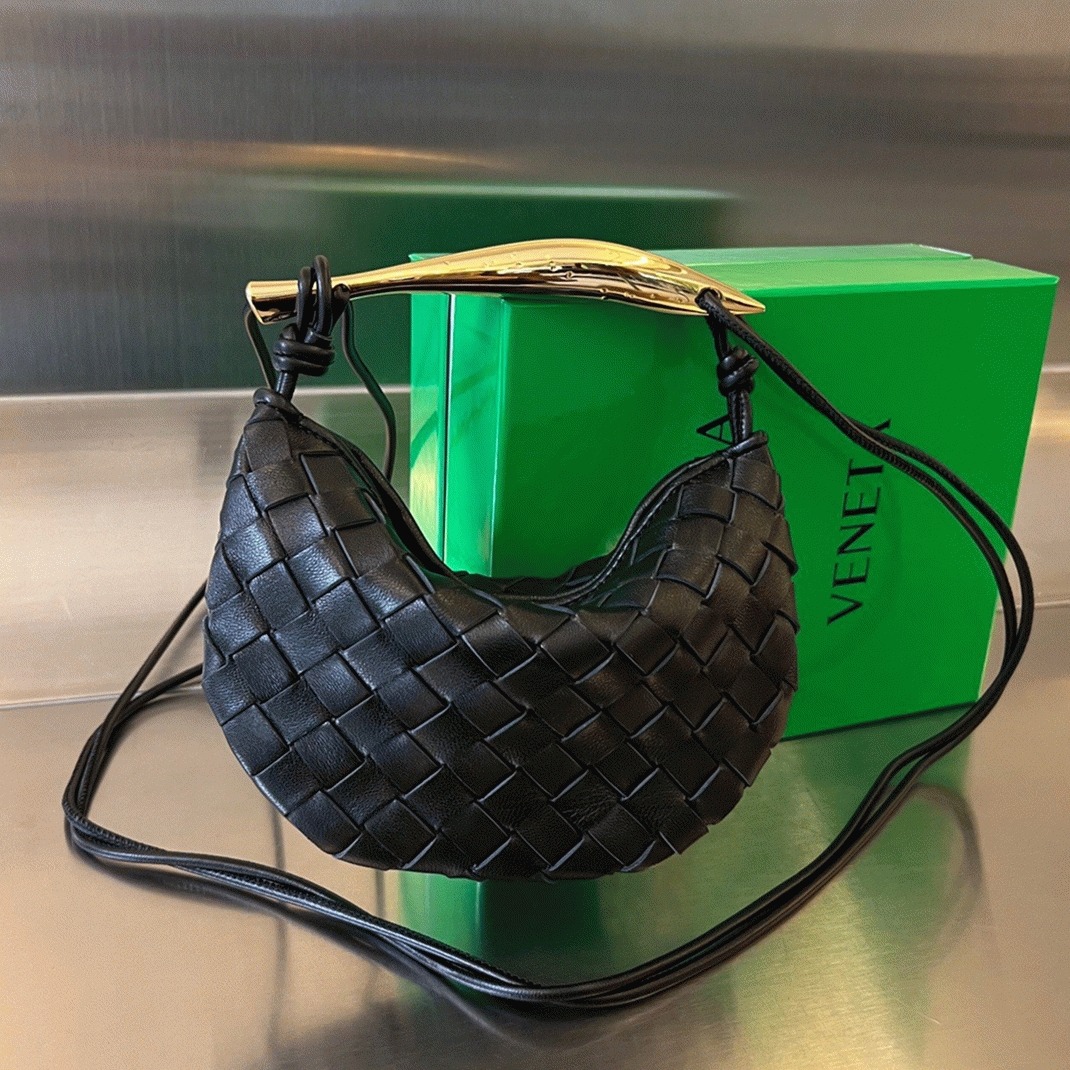 Replica B0tt*ga Ven*ta Sardine Mini Bag Black