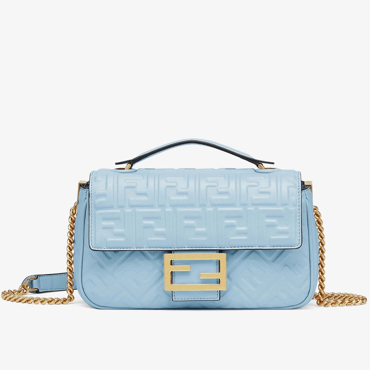 Top Quality Replica F**di Baguette Chain Midi Bag In Blue
