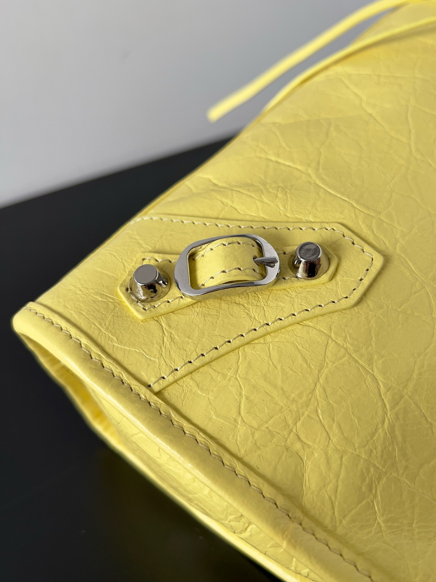 Knockoff Ba1en*iaga Le City Small Bag Yellow Arena Lambskin