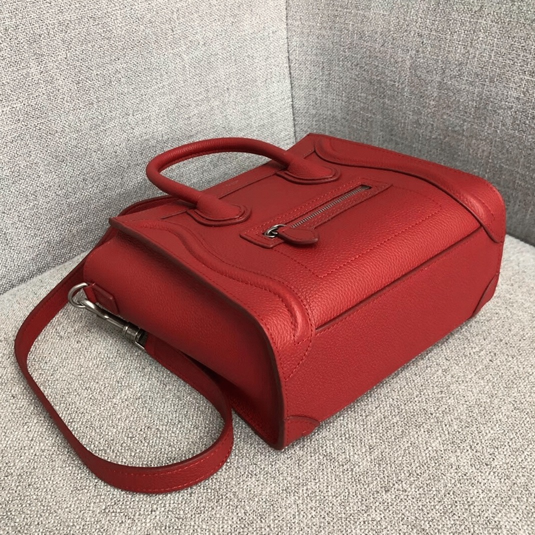 ce1i*e nano lU*gage tote bag fake in red