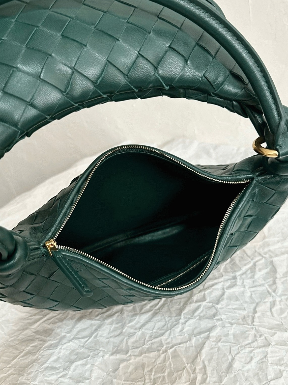 Fake B0tt*ga Ven*ta Gemelli Medium Bag Emerald Green