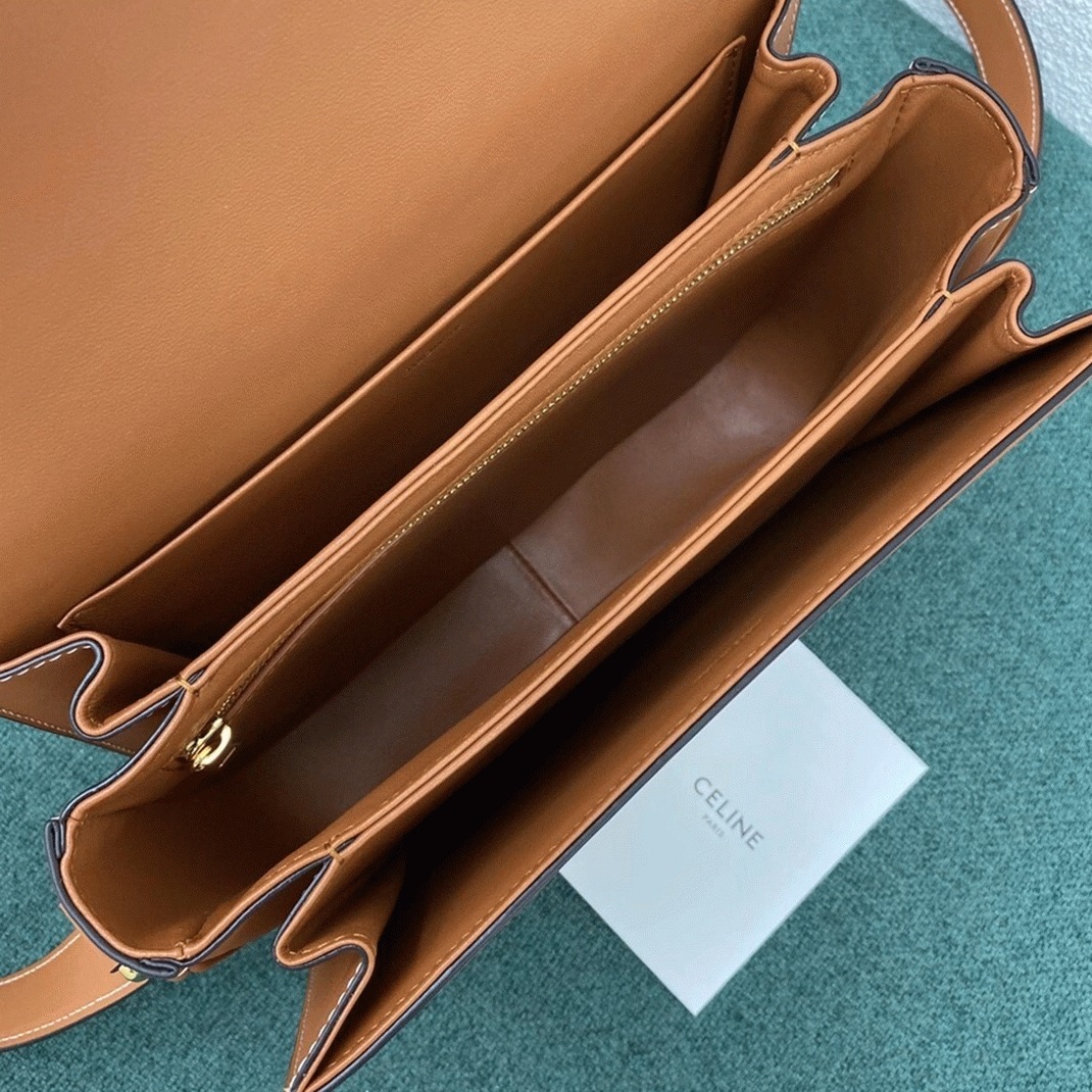 Top Quality Faux Ce1i*e Triomphe Medium Bag In Brown