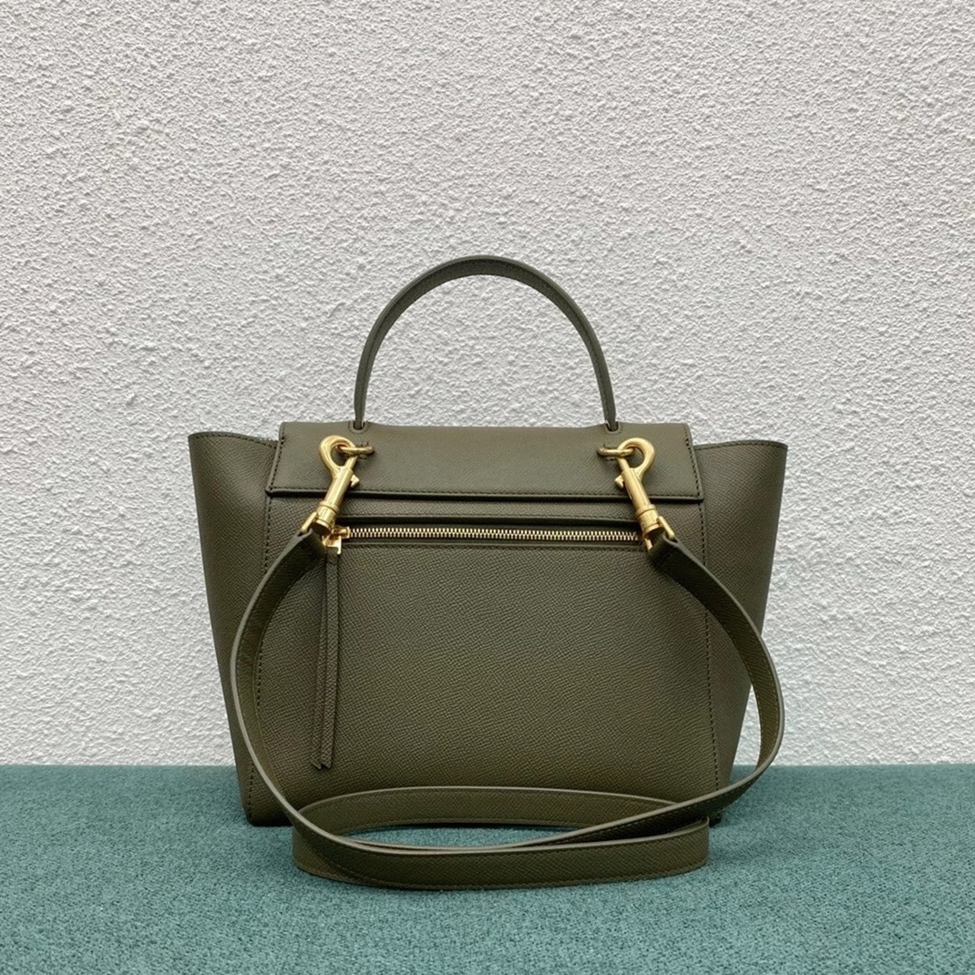 Ce1i*e Micro Belt Bag Replica in Dark Olive