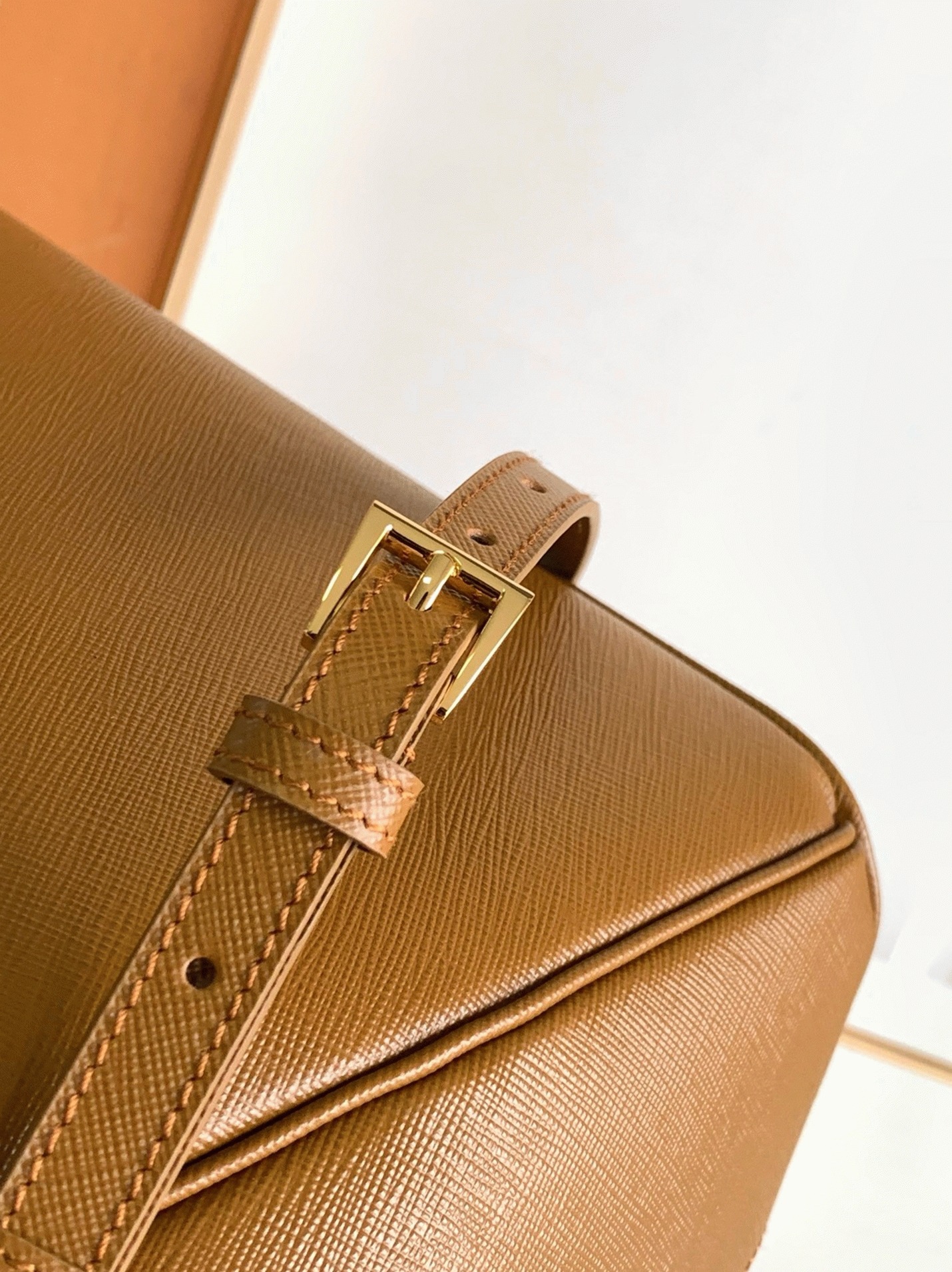 Brown Pra*a Galleria Large Bag Knockoff