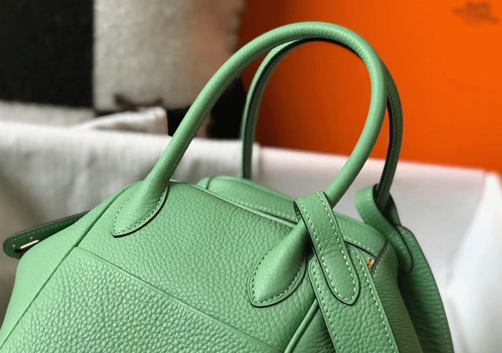 Fake H**me5 Lindy bag 26cm in vert criquet