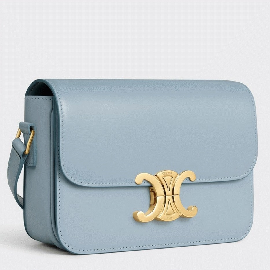 Top Quality Replica Ce1i*e Triomphe Teen Bag In Pale Blue