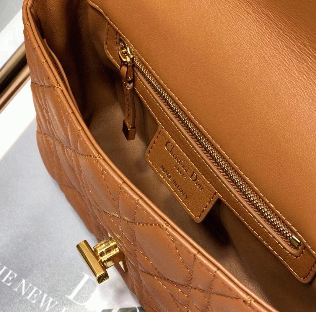D10r Caro Small Bag Knockoff in Brown