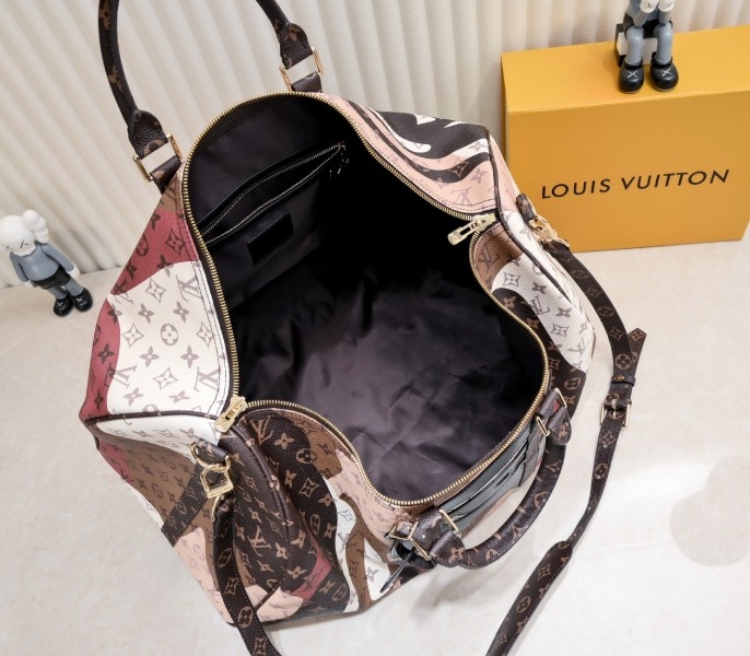 LV J Hope X Keepall 55 Brown In Two Eyes Patches